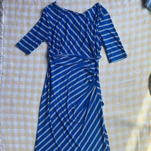 Signature by Bobbie long sleeve dress striped